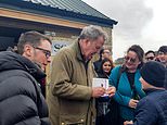 Hundreds of customers queue outside as crowds flock to Jeremy Clarkson’s farm shop&nbsp;