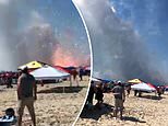 Wild moment beachgoers flee as Fourth of July fireworks are accidentally set off in Ocean City