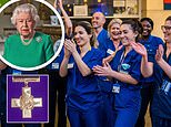 NHS gets George Cross: Queen awards medal to ALL staff and praises Covid heroes for frontline effort