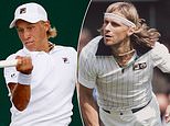Bjorn Borg’s son Leo,18, makes a winning start to his career at Wimbledon