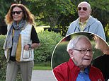 Warren Buffett and Diane Von Furstenberg arrive for Sun Valley day two
