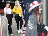 Jordan Pickford’s fianc&eacute;e Meg Davison and&nbsp;Harry Maguire’s partner Fern Hawkins travel in party bus