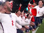 Euro 2020: England players belt out Sweet Caroline with fans at Wembley after Denmark win