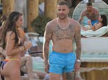 Footballer Kyle Walker joins bikini-clad fiancée Annie Kilner poolside in Mykonos