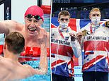 Tom Dean and Duncan Scott win Olympic gold and silver medals for Team GB in men’s 200m freestyle