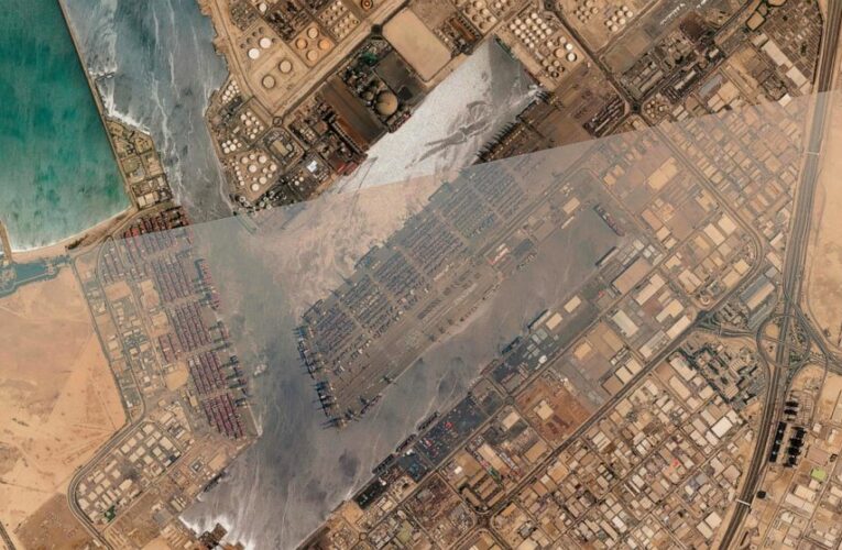 Firefighters douse ship that exploded at major port in Dubai