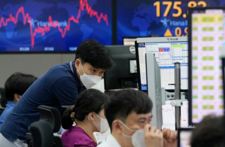 Asian shares slip after Wall Street retreat, bond yields dip