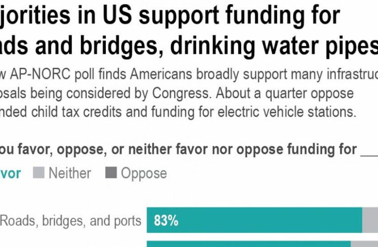 AP-NORC poll: Parties split on some infrastructure proposals