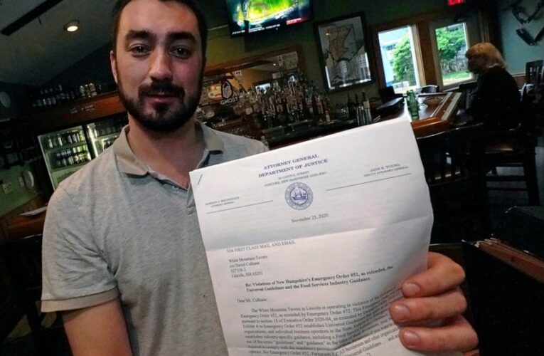 Unlike elsewhere, New Hampshire refunds COVID business fines