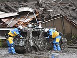 Toll of people missing after mudslide swept through Japanese city rockets to 113 with three dead
