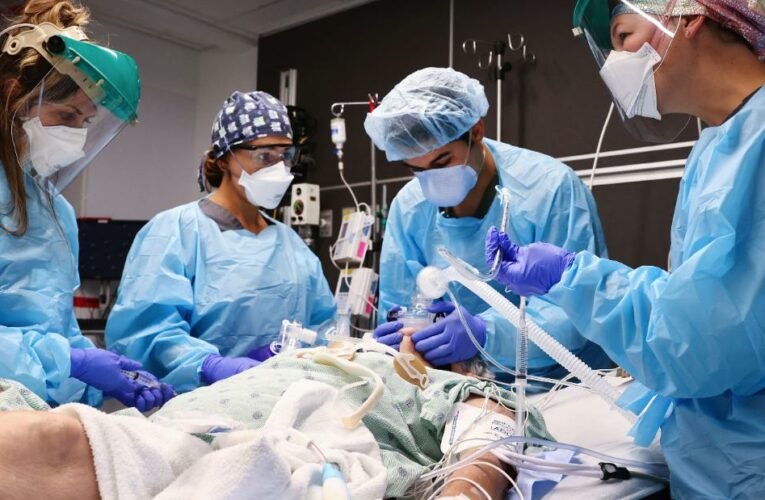 Eight states have combined totals that make up approximately 51% of US Covid patients now