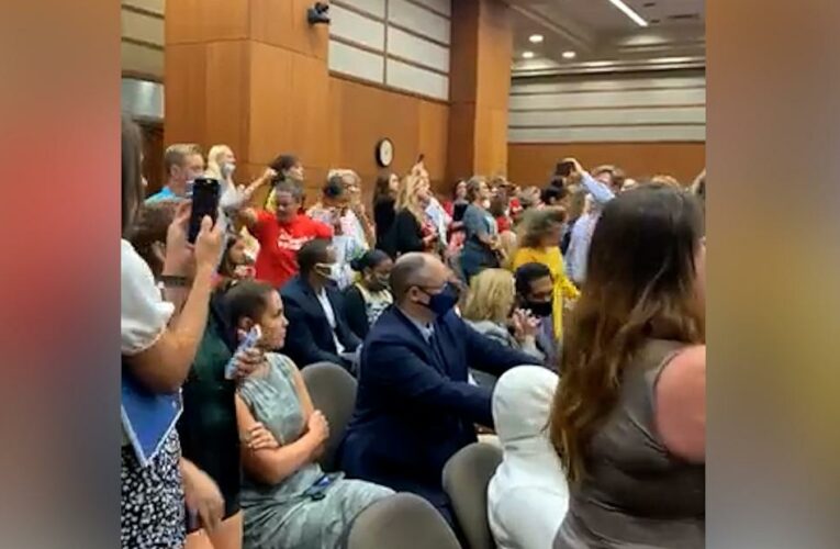 ‘It’s about control’: Anti-mask protesters upend meeting