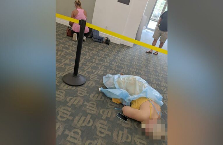 ‘These people were in bad, bad shape.’ A look inside of a Florida library converted to a Covid-19 treatment site