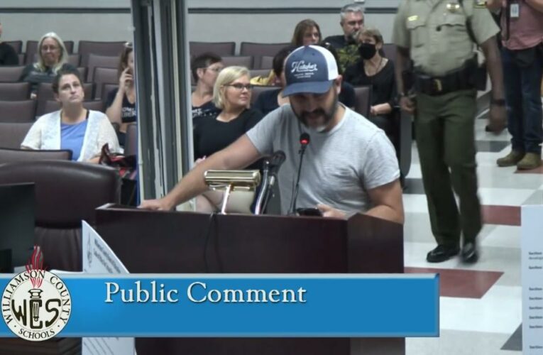 Dad delivers passionate speech defending masks in schools