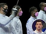 US fencer, 29, accused of sexual assault, confronts teammates after they wear pink face masks