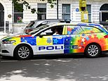 Police paint Pride rainbows on the side of squad cars in a bid to beat online hate crimes