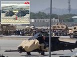 Special operations helicopters from unit that helped kill Bin Laden gather at Kabul airport