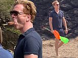 Damian Lewis spends quality time with family in rare sighting since wife Helen McCrory’s death