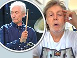 Paul McCartney pays tribute to Rolling Stones drummer Charlie Watts after his death aged 80