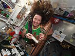 NASA astronaut celebrates 50th birthday with ice cream on the ISS