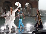 Dolce & Gabbana’s open-air show in Venice is thrown into utter chaos amid freak storm