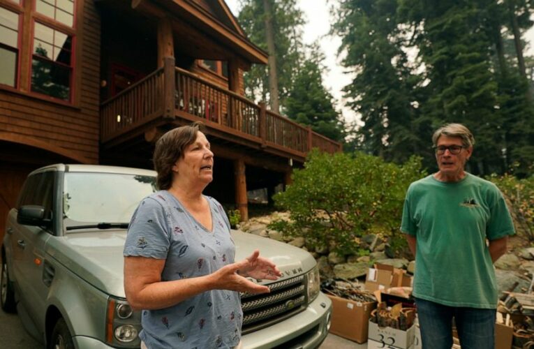 Crews struggle to stop fire bearing down on Lake Tahoe