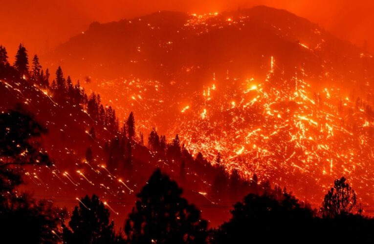 Devastating wildfires advancing through Northern California