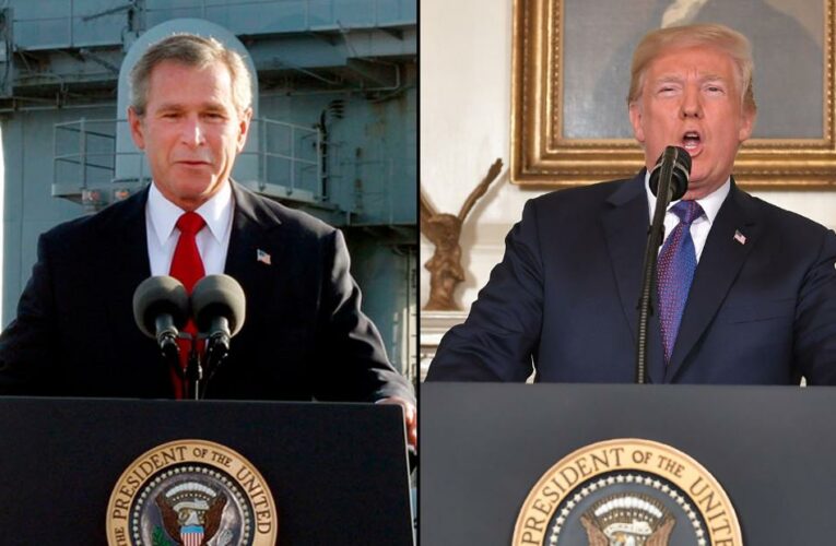 Trump lashes out at Bush after his speech