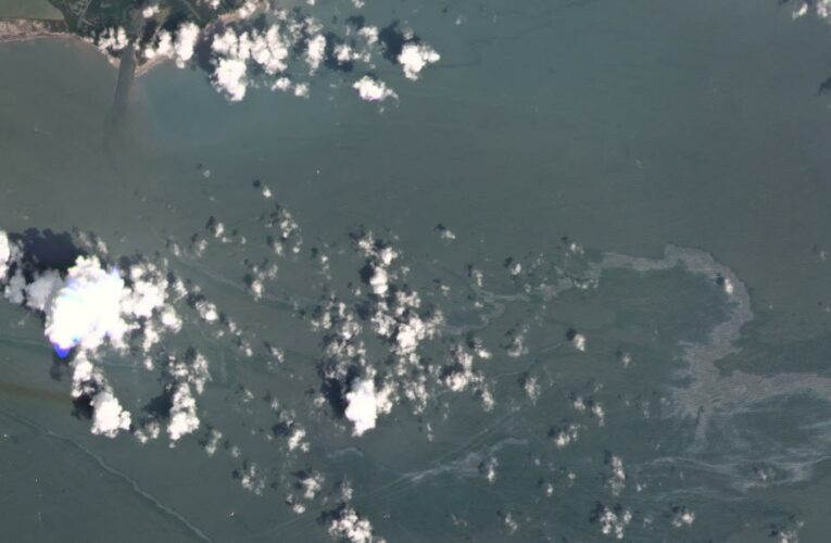 An oil leak off the coast of Louisiana spread for miles and no one knows who is responsible