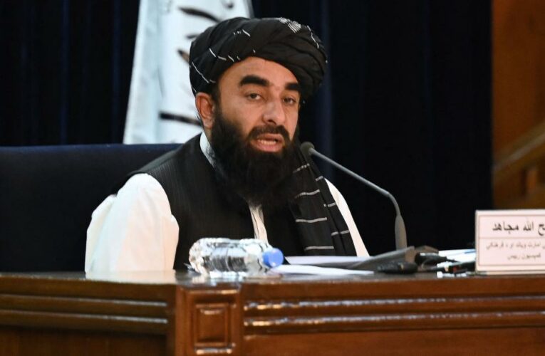 Taliban fighters use whips against Afghan women protesting the all-male interim government