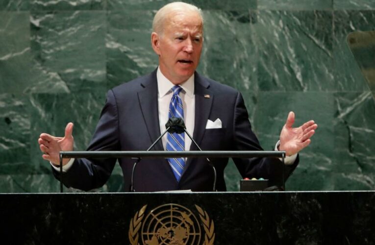 Joe Biden speaks at the UN General Assembly