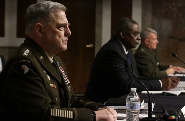 Gen. Milley said calls to China happened after there was intelligence that the Chinese were worried about an attack