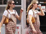 Pregnant Jennifer Lawrence steps out with baby bump on show for first time