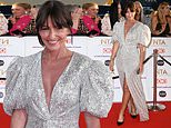 NTAs 2021: Davina McCall sparkles in a low-cut sequin gown