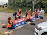 Motorists clash with Insulate Britain climate activists blocking M25
