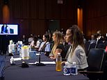 Larry Nassar victims Simone Biles arrive at US Senate to testify