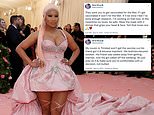 Nicki Manaj says Twitter limited her account after recent tweets about Covid-19 vaccine  