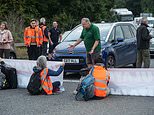 Son reveals mum left paralysed after getting stuck for SIX HOURS on the M25 because of eco-mob