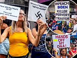 Hundreds of anti-vax passport protesters take to Times Square to condemn NYC’s new mandates