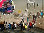 Border agents on horseback round up Haitian migrants after closing Rio Grande crossing