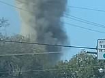 Pilot in critical condition after landing on powerline from military aircraft crash near Fort Worth