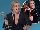 Kate Winslet jubilant as she gets a standing ovation for her Mare of Easttown win at the Emmy Awards