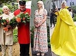 Florist finalise their colourful displays at the Chelsea Flower Show as it returns