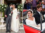 Princess Marie Astrid of Liechtenstein marries Ralph Worthington in a religious ceremony in Italy
