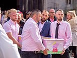 Girl, two, killed in caravan fire is laid to rest in tiny Peppa Pig-themed coffin