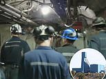 Four Canadian miners trapped underground have been climbing to surface on ladder since Sunday