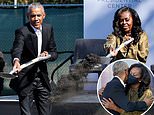 Barack and Michelle break ground at former president’s controversial Obama Presidential Center