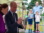 Prince William says his children are ‘not going to believe this’ as he holds a python