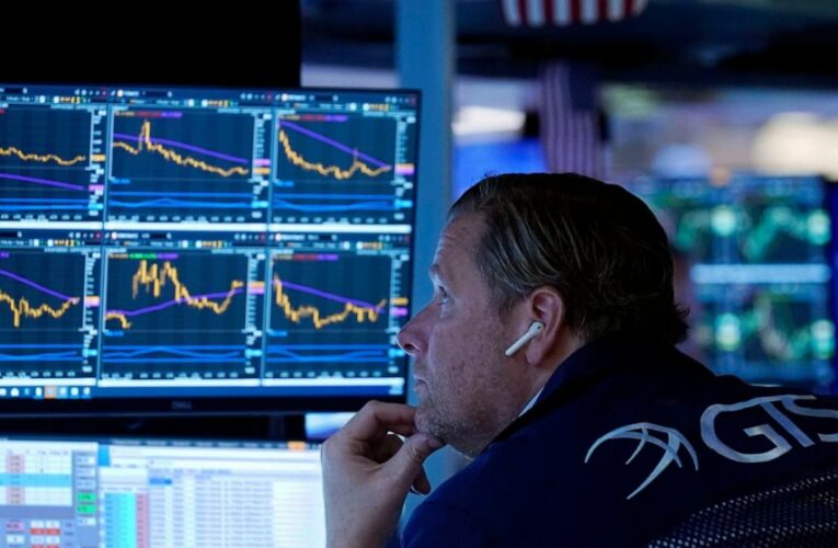 Asian shares track broad slide on Wall St as inflation looms