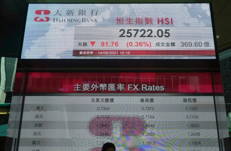Asian stocks follow Wall St lower amid growth concerns